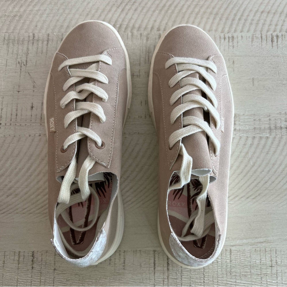 Roxy Coral Tides Sneakers Taupe Size 7.5 - Picture 4 of 9